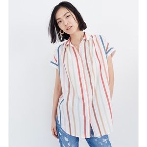 Madewell Multicolor Vertical Stripe Button-Down Shirt